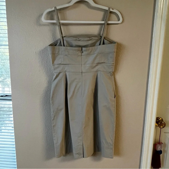 New York and Co, Strapless Mini Dress, With Pockets Kakhi,  Size 4 - Picture 4 of 8